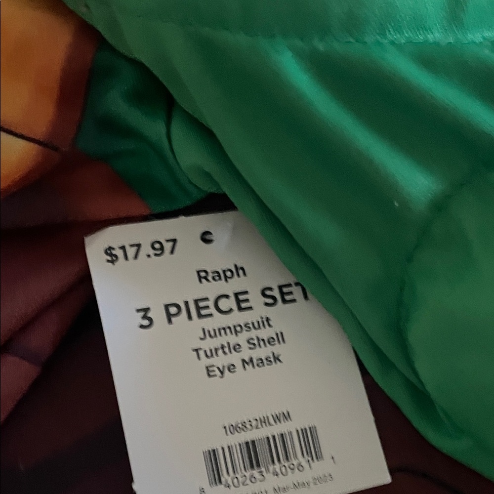 Green Ninja Turtle Kids Costume Set